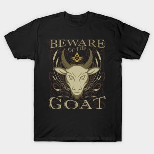 Beware of the Goat Masonic Freemason T-Shirt